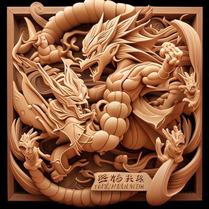 3D модель Аніме Dragon Pearl Z Битва Богів (STL)